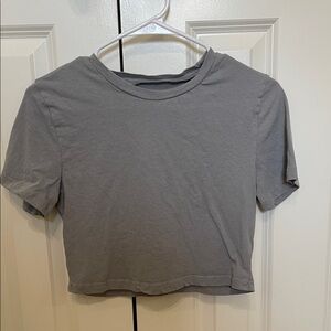 Gray Women's Crop Top